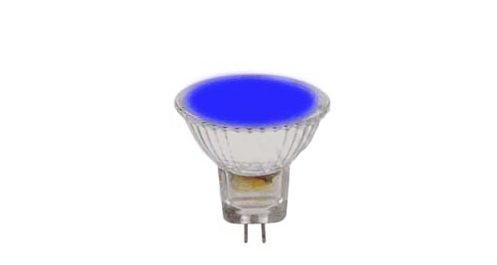 Halogeenlamp MR11 35mm 20W 12V GU4 30° blauw