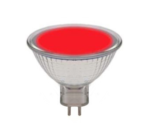 Omnilux halogeenlamp MR16 50mm 35W 12V GU5.3 12° rood