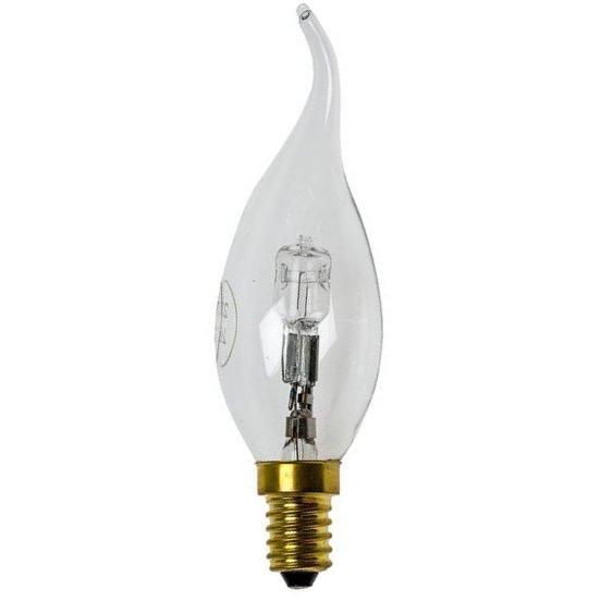 Eco kaarslamp 20W E14 230V BXS35 bentip