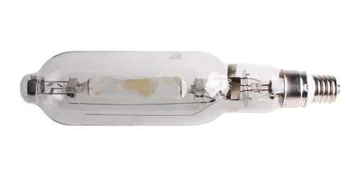 Osram Powerstar HQI-T 2000W D I E40 met ingebouwde ontsteker herkenbaar door driehoek met I erin op de lamp
