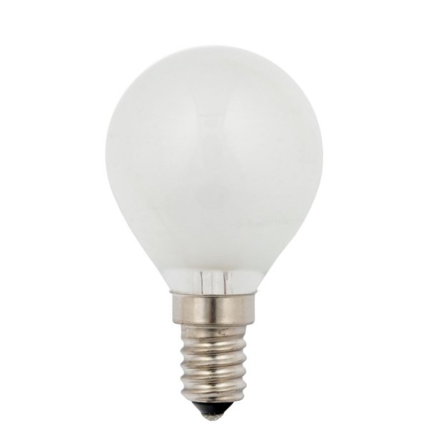 Kogellamp 15W E14 12V mat Let op 12V