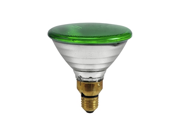 Omnilux persglaslamp PAR38 80W E27 230V flood 30° groen