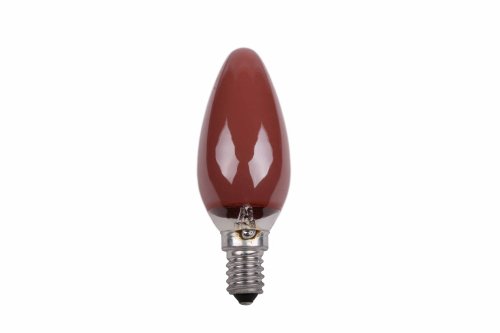 Kaarslamp 25W E14 230V rood