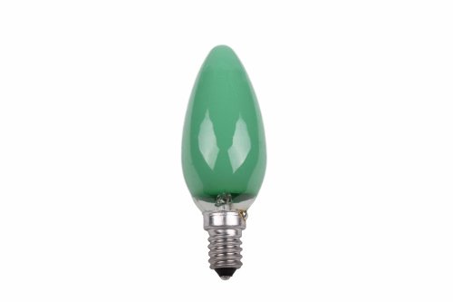 Kaarslamp 25W E14 230V groen