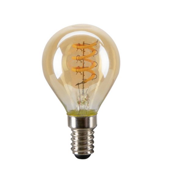 SLV 1008650 Lichtbron G45 E14 goud curly filament 2200K