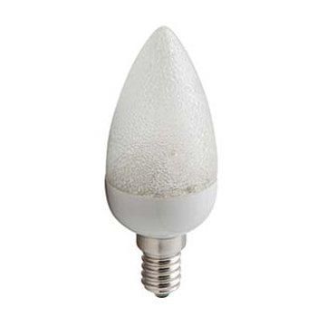 Interlight IL-C1.6WSQ LED kaars 1,6W E14 craguele 36 LED 2200K sfeerlicht
