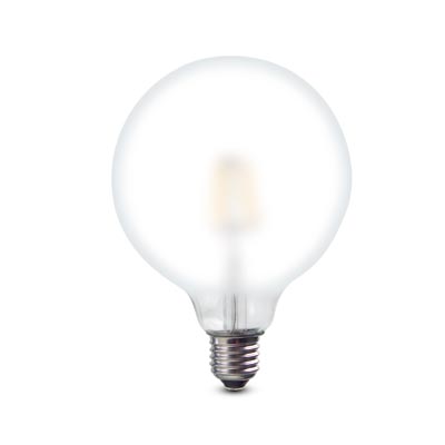 Dura LFG125722 LED globelamp 125mm 7W E27 230V 822 2200K mat dimbaar