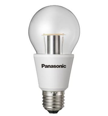 Panasonic LED normaallamp 6,4W=40W E27 230V 2700K kleur 827 A60 helder niet dimbaar