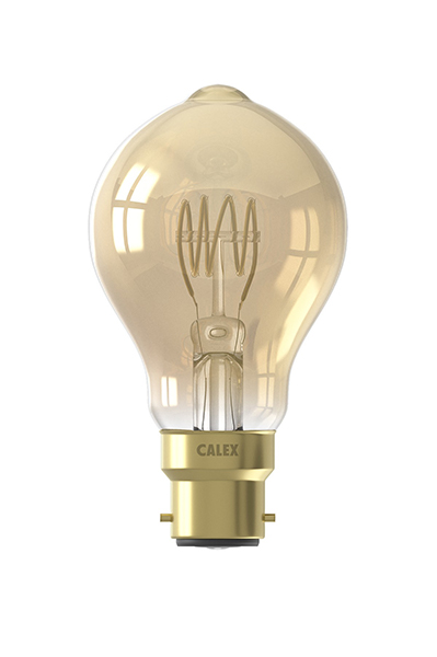 Calex filament LED normaallamp A60 4W Ba22d 240V 2100K kleur 821 goud dimbaar
