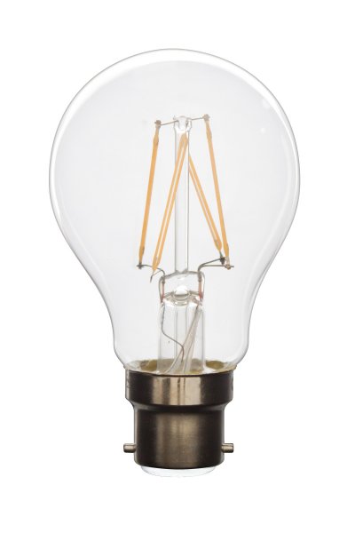Calex filament LED normaallamp A60 4W B22 240V 2700K kleur 827 helder dimbaar