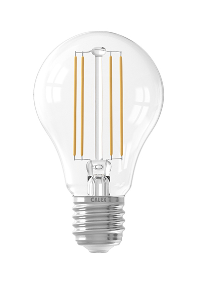 Calex filament LED normaallamp 8W E27 240V 2700K kleur 827 A67 helder niet dimbaar