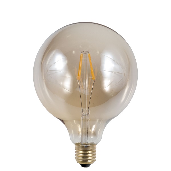 SPL filament LED globelamp 125mm 4W E27 230V 2200K kleur 922 goud dimbaar