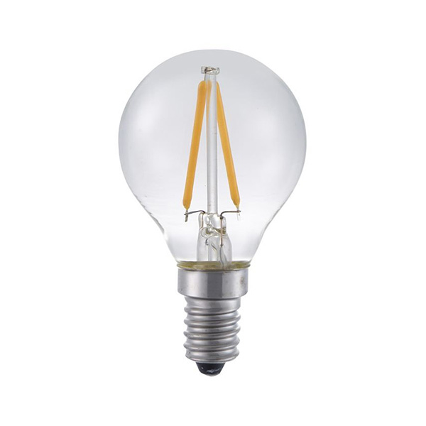 SPL filament LED kogellamp 2W E14 230V 2500K kleur 925 helder dimbaar