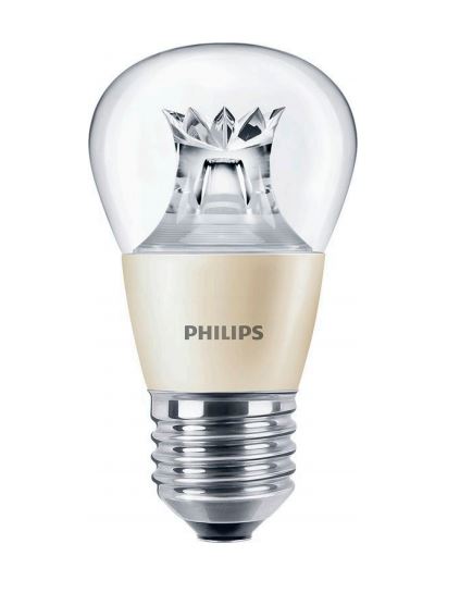 Philips Master LED kogellamp DT 6W=40W E27 240V 2700K-2200K kleur 827-822 P48 helder dimbaar