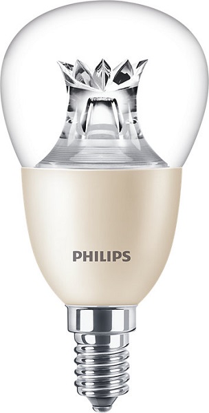 Philips Master LED kogellamp DT 8W=60W E14 240V 2700K-2200K kleur 827-822 P50 helder DimTone dimbaar