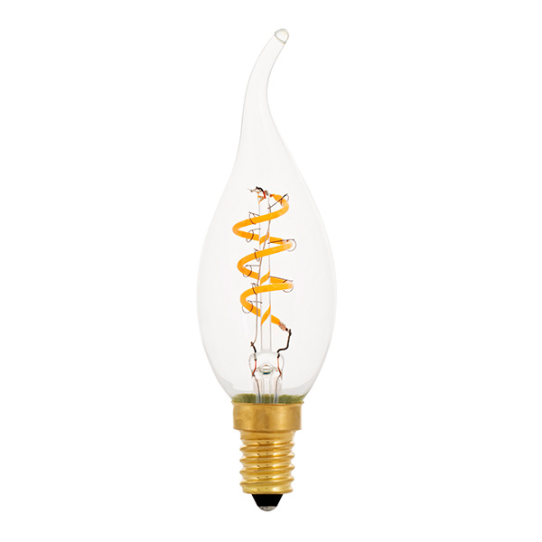 Bailey Mary flexLED filament LED bentip kaarslamp spiraled Cosy 2,7W E14 230V 2200K kleur 922 C35 helder dimbaar