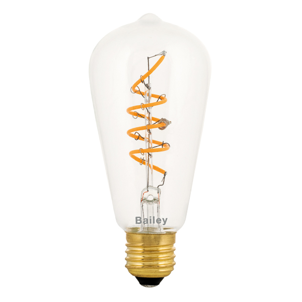 Bailey Alva Rustika ST64 flexLED filament spiraled 4W E27 230V 2200K kleur 922 helder dimbaar
