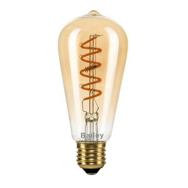 Bailey Alva Rustika ST64 flexLED filament spiraled 4W E27 230V 2200K kleur 922 goud tint dimbaar