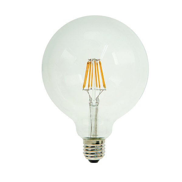 Bailey filament LED globelamp 125mm 6W E27 230V kleur 827 2700K helder niet dimbaar