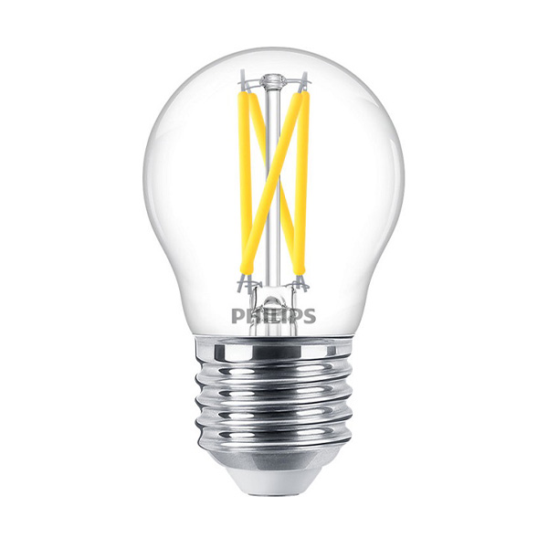 Philips Classic filament LED kogellamp DT 2,5W=25W E27 220V-240V 927-922 P45 helder DimTone dimbaar