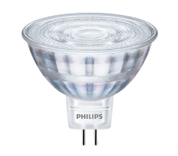 Philips CorePro LEDspot MR16 3W=20W GU5.3 12V 2700K kleur 827 36° niet dimbaar