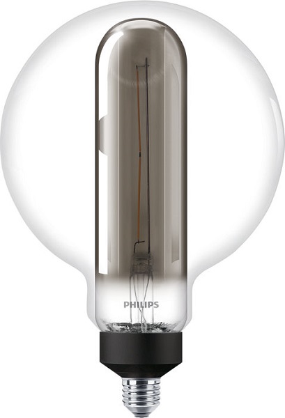 Philips Classic filament LED globelamp 200mm double layers 6,5W=20W E27 220-240V 1800K kleur 818 smoky dimbaar