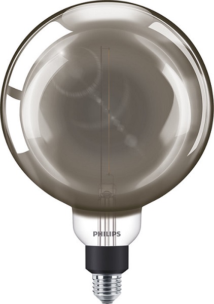 Philips Classic filament LED Giant globelamp 200mm 6,5W=20W E27 220-240V 1800K kleur 818 smoky dimbaar