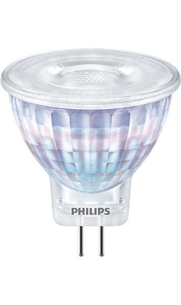 Philips CorePro LEDlamp MR11 2,3W-20W GU4 12V 2700K kleur 827 36° niet dimbaar blisterverpakking