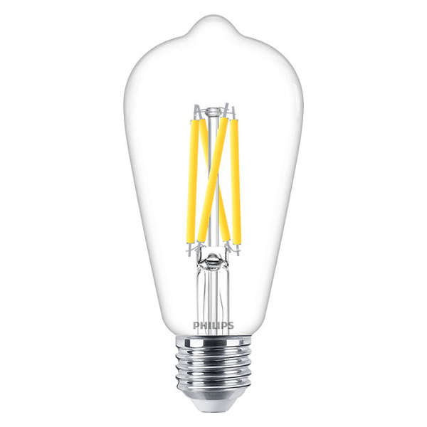 Philips Classic ST64 filament LEDlamp DT 5,9W=60W E27 220V-240V 2700K-2200K kleur 927 helder dimbaar Dim Tone