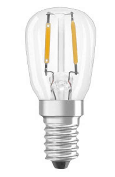 Osram Special filament LED koelkastlamp 1,3W=10W E14 220-240V 2700K kleur 827 T26 helder niet dimbaar