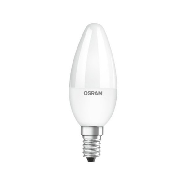 Osram Parathom GLOWDim Advanced Classic LED kaarslamp 6,5W=40W E14 220V-240V 2700K kleur 827 B38 mat dimbaar
