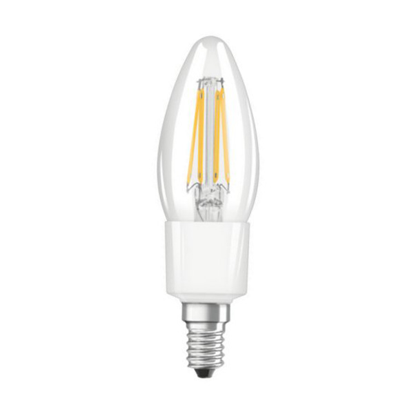 Osram Parathom Retrofit filament LED kaarslamp 4,5W E14 220V-240V 2700K kleur 827 B39 helder dimbaar