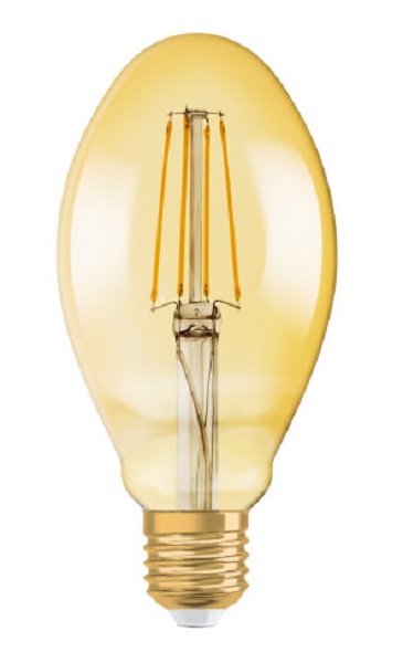 Osram Vintage 1906 filament LEDlamp OVAL 4,5W E27 230V 2500K  kleur 825 goud niet dimbaar