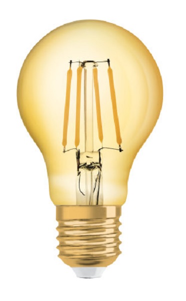 Osram LED Vintage 1906 Classic A filament normaallamp 6,5W=55W E27 220V-240V 2400K kleur 824 goud niet dimbaar