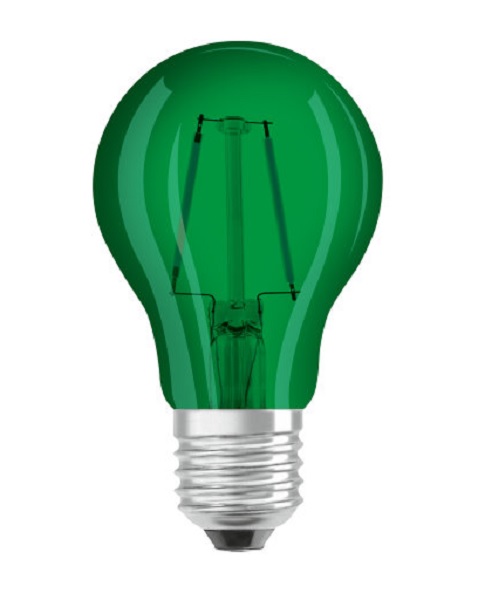 Osram Star Deco Classic A filament LED normaallamp 2,5W=15W E27 220V-240V 7500K kleur 175 groen niet dimbaar