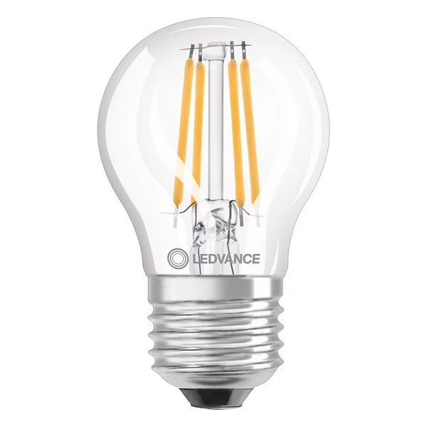 Ledvance Superior Class Classic P filament LED kogellamp 4,2W=40W E27 220V-240V 927 2700K kleur 927 helder dimbaar