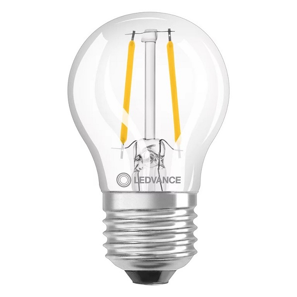 Ledvance Performance Class filament LED kogellamp 1,5W=15W E27 220V-240V 827 2700K helder niet dimbaar