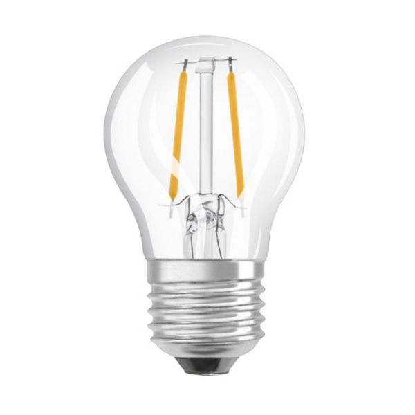 Osram Parathom Retrofit Classic P filament LED kogellamp 2,5W=25W E27 220V-240V 2700K kleur 827 helder niet dimbaar