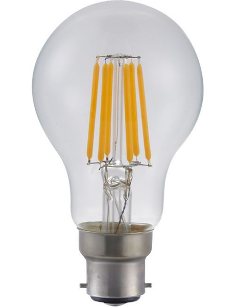 SPL filament LED normaallamp 5,5W Ba22d 230V 2700K kleur 927 helder dimbaar