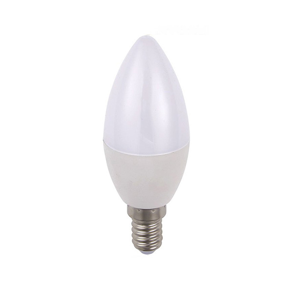 SPL LED kaarslamp 5W E14 230V 2700K kleur 827 opaal dimbaar