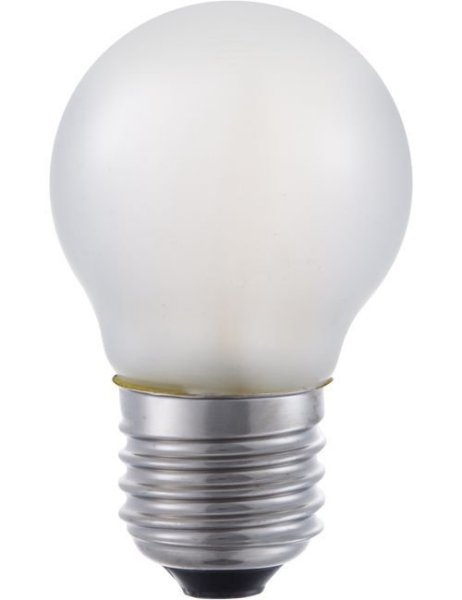 SPL filament LED kogellamp 4W E27 230V 2700K kleur 827 mat dimbaar