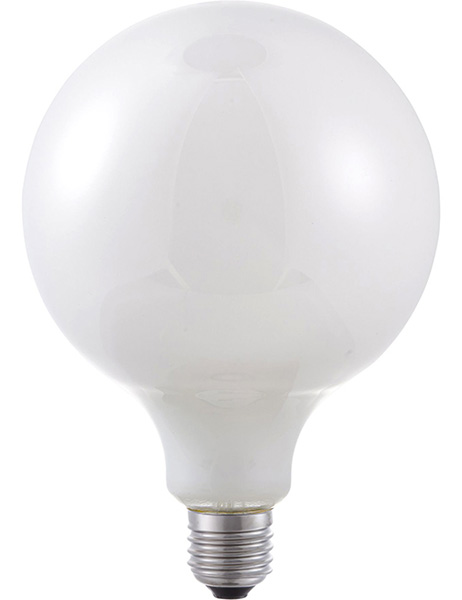 SPL filament LED globelamp 125mm 6W E27 230V 2500K kleur 925 opaal dimbaar