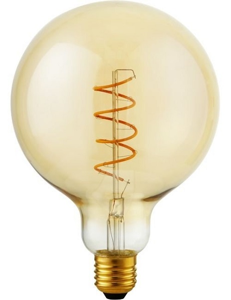 SPL flexLED filament globelamp 125mm AX 4W E27 230V 920 2000K goud dimbaar