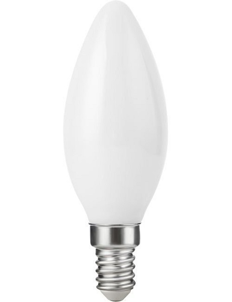 SPL filament LED kaarslamp 4,7W=40W E14 230V 927 2700K opaal dimbaar