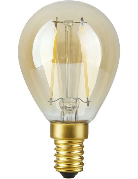 SPL filament LED kogellamp 2,9W E14 230V 922 2200K goud dimbaar