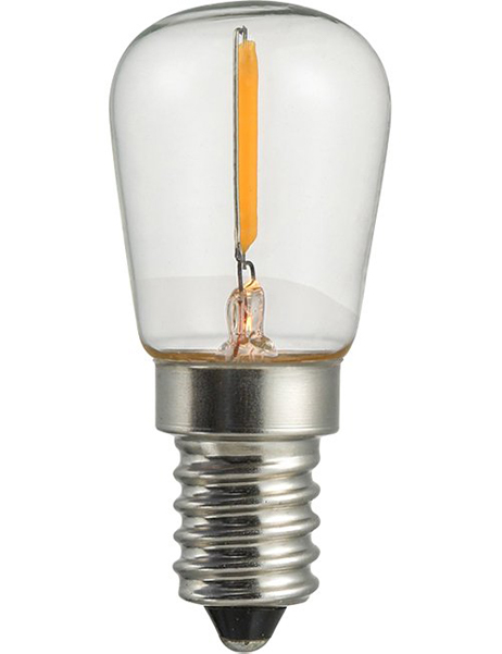 SPL filament LED schakelbordlamp 1W E14 230V 2500K kleur 925 helder niet dimbaar
