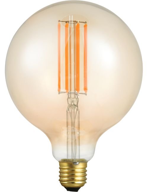SPL filament LED globelamp 125mm 8W E27 230V 2000K kleur 920 goud dimbaar