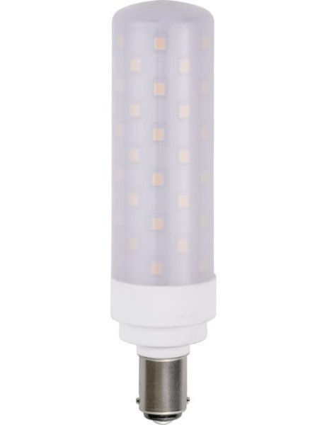 SPL LED buislamp 8W Ba15d 230V 3000K kleur 930 opaal dimbaar
