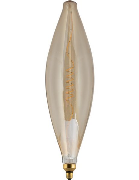 SPL filament FleX LED kaarslamp 6W=25W E27 230V 2000K kleur 920 goud dimbaar