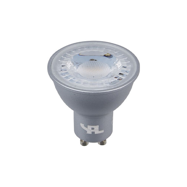SPL LEDspot MR16 7W GU10 230V 2700K kleur 827 17° zilver dimbaar